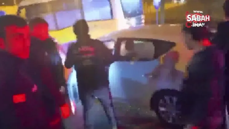 Mardin'de kırmızı ışıkta zincirleme kaza! | Video