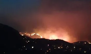 Datça’daki yangınla mücadele gece de sürüyor