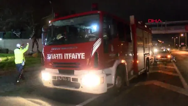 İstanbul Eyüpsultan'da otomobil bariyerlere çarptı; sürücü ve arkadaşı kayıplara karıştı