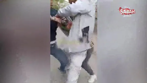 Ankara’da başörtülü kadına saldırı kamerada! | Video