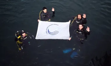 Gönüllü dalgıçlardan sualtı temizliği