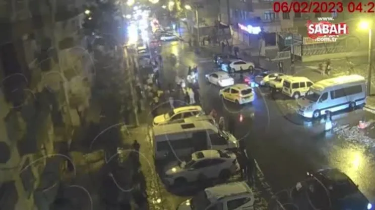 Depremin dehşete düşüren anları güvenlik kamerasında | Video
