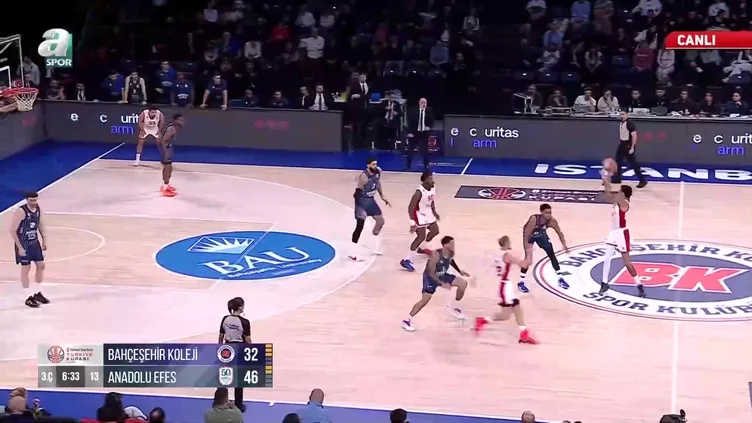 Bahçeşehir Koleji 41-58 Anadolu Efes 3. Periyot Sonucu