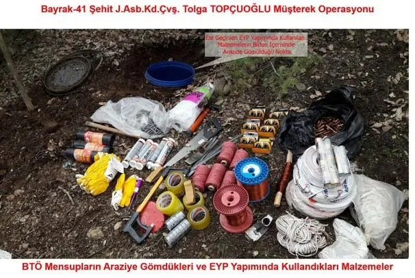 PKK sığınağında ısı güdümlü füze bulundu