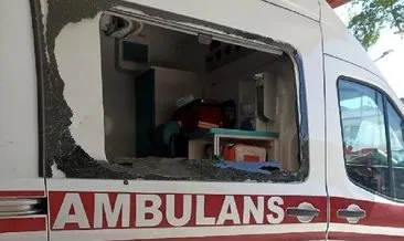 Yer Tokat: Çekiçle ambulansın camını kırdı!