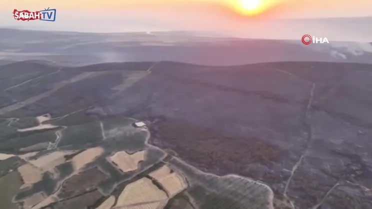 Şarköy’deki orman yangını 42. saatinde kısmen kontrol altına alındı | Video