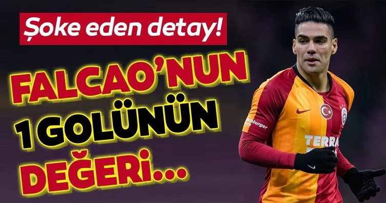 Galatasaraylıları yıkan gerçek! Falcao’nun bir golünün değeri...