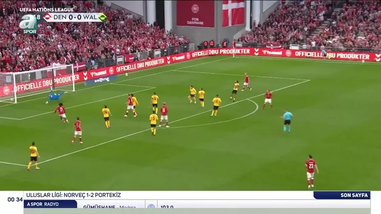 MAÇ ÖZETİ İZLE | Danimarka 2-0 Galler
