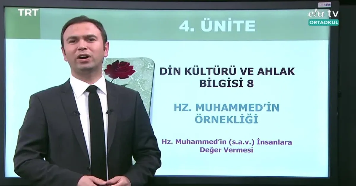 Eba Tv Din Kulturu Ve Ahlak Bilgisi 8 Sinif Konu Hz Muhammed In S A V Ornekligi Videosunu Izle Son Dakika Haberleri