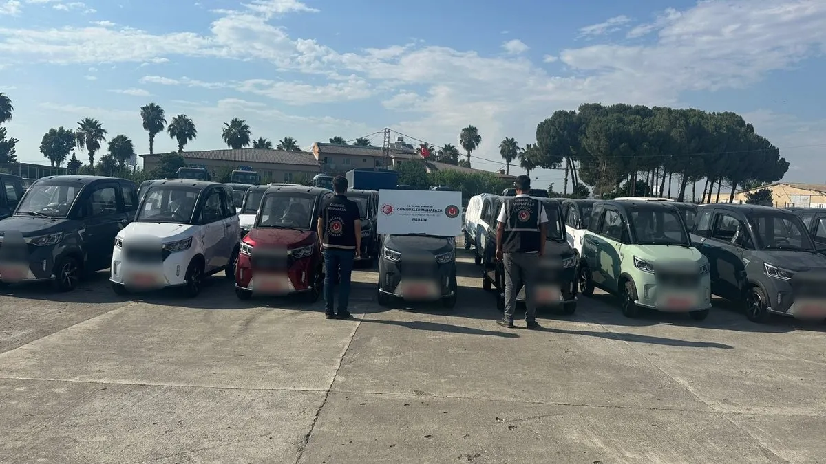 Edirne ve Mersin’den yurda kaçak sokulmak istenilen 87 adet otomobil yakalandı
