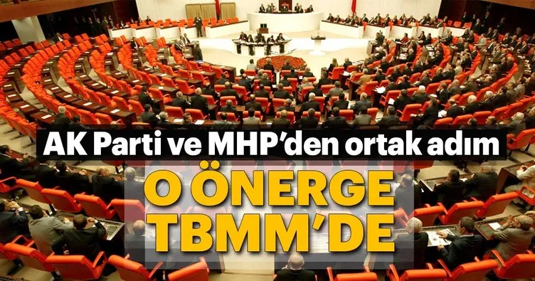 AK Parti ve MHP’nin seçim önergesi TBMM Başkanlığına sunuldu