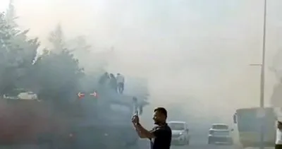 İstanbul Küçükçekmece'de panik anları: Otluk alanda çıkan yangın kontrol altına alındı #istanbul