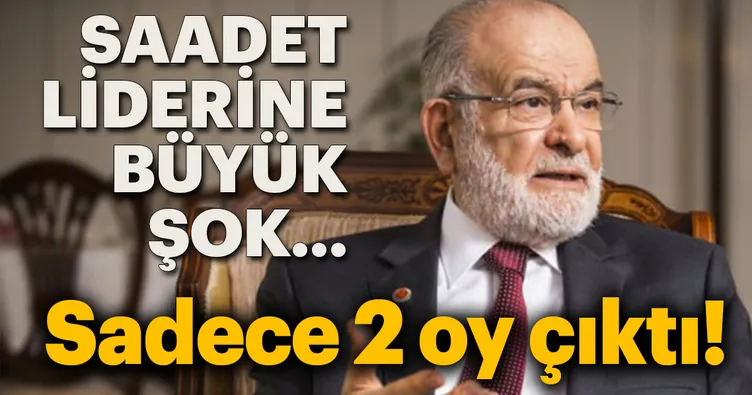 Temel Karamollaoğlu'nun sandığından kendisine 2 oy çıktı