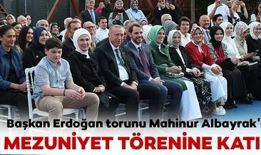 Son dakika haberi: Başkan Erdoğan torunu Mahinur Albayrak’ın mezuniyet törenine katıldı!