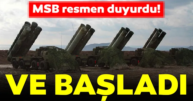 MSB duyurdu: S-400 eğitimi başladı!