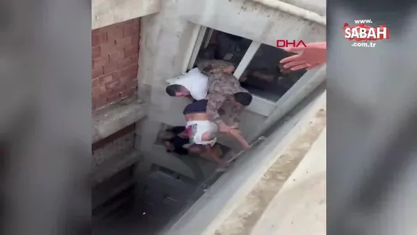 Eşini ve 2 çocuğunu rehin alan firari hükümlü'nün yakalanma anı kamerada | Video