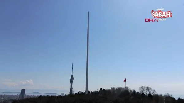 Türkiye'nin en uzun bayrak direği İstanbul Çamlıca Tepesi'nde!