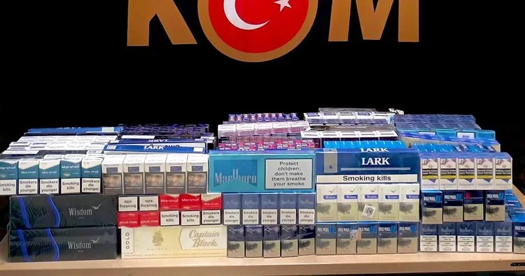 Erzurum’da bin 400 paket kaçak sigara ele geçirildi