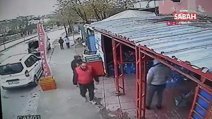 Kurstan çıkan öğrenciye kamyonet böyle çarptı | Video