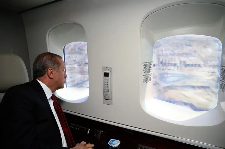Cumhurbaşkanı Erdoğan dev projeleri teftiş etti