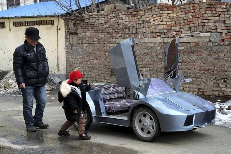 Torununa ’Lamborghini’ otomobil yaptı