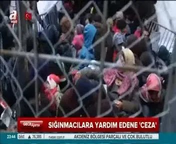 Sığınmacılara yardım edene ceza!