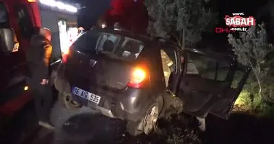 Bursa’da minibüs ile otomobil kafa kafaya çarpıştı; 3 yaralı