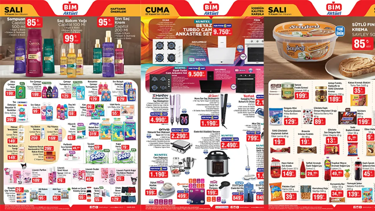 BİM AKTÜEL 7 - 11 KASIM: Bu hafta BİM aktüel ürünler neler? 👉 Ankastre set, tost makinesi...
