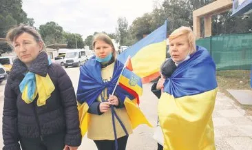 Ukraynalı kadınlar nöbette #antalya