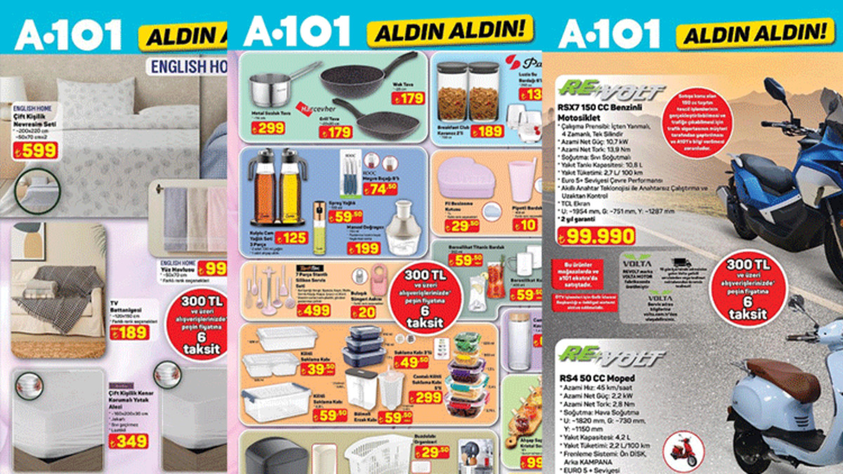 A101 YENİ HAFTA KATALOĞU: 30 Ekim A101 aktüel ürünler kataloğunda neler var? Halı yıkama makinesi, dikey süpürge,nevresim takımları...