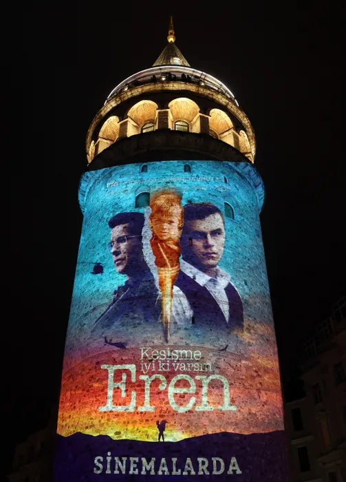 Eren Bülbül’ün doğum gününe özel görseller Galata Kulesi’ne yansıtıldı!