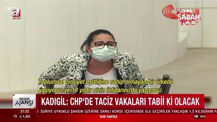 CHP’li Kadıgil'in özrü kabahatinden büyük: CHP içinde taciz, tecavüz tabii ki olacak