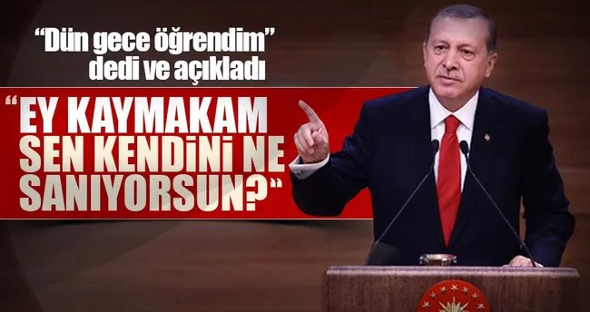 Cumhurbaşkanı Erdoğan Muhtarlar Toplantısında çok kızdığı o olayı anlattı