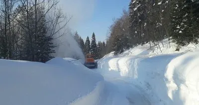 Kastamonu’da kar etkisini göstermeye başladı; 15 köy yolu ulaşıma kapandı