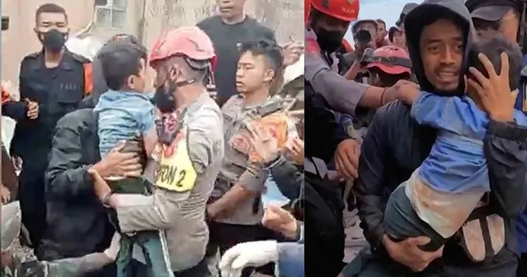 Endonezya’da mucize çocuk! Depremden 2 gün sonra enkazdan kurtarıldı