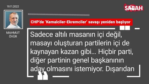 Mahmut Övür | CHP'de 'Kemalciler-Ekremciler savaşı' yeniden başlıyor
