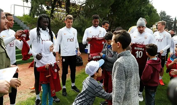 Suriyeli sığınmacı çocuklar, Galatasaray antrenmanında