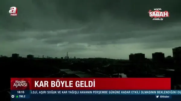İstanbul’a kar böyle geldi | Video