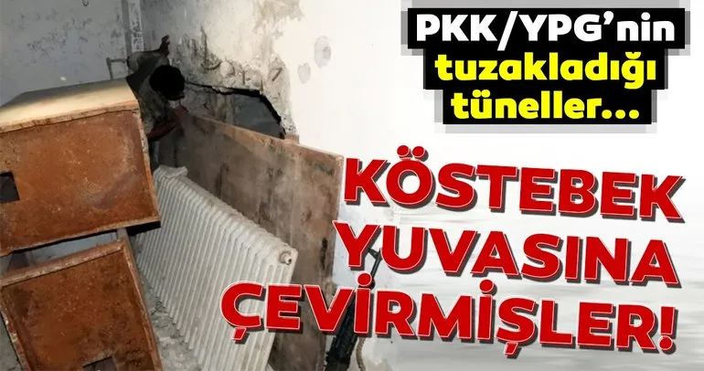 Arama tarama çalışmaları sırasında ortaya çıktı Terör örgütü PKK/YPG Tel Abyad’ı köstebek yuvasına çevirmiş!
