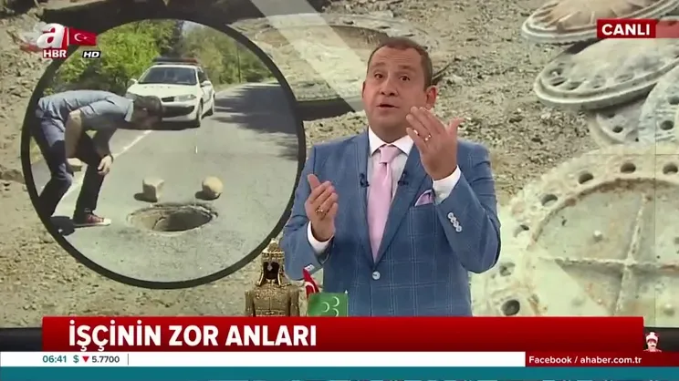 Rögarla araç arasında sıkıştı