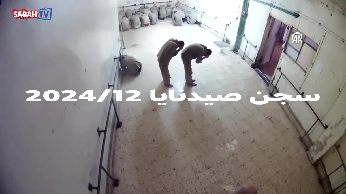 Suriye’deki Saydnaya Hapishanesi’ne ait olduğu iddia edilen bazı görüntüler paylaşıldı | Video videosunu izle Suriye’deki Saydnaya Hapishanesi’ne ait olduğu iddia edilen bazı görüntüler paylaşıldı | Video videosunu izle