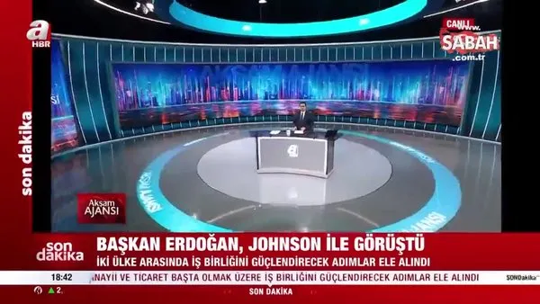 Son dakika: Başkan Erdoğan, Johnson ile görüştü! Masada 4 kritik başlık var | Video
