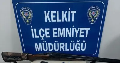 Gümüşhane’de ruhsatsız silah ve tarihi eserler ele geçirildi #gumushane