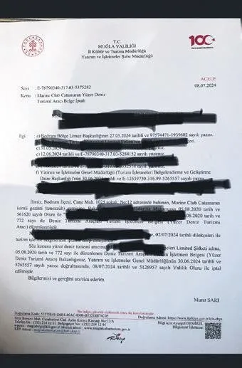Catamaran ruhsatının olmadığı halde faaliyetine devam ediyor 1 Bodrum’da büyük skandal! Yüzen diskoda usulsüz eğlence...