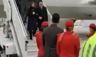 İstanbul Havalimanı’na taşınan son uçak törenini “Eşi için kırmızı halı serdi” diye sundular!