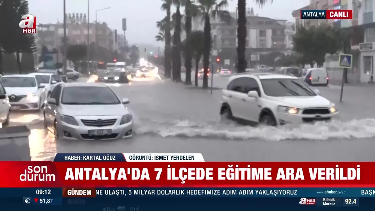 Antalya’da kuvvetli sağanak yağış: Sokaklar göle döndü! | Video videosunu izle Antalya’da kuvvetli sağanak yağış: Sokaklar göle döndü! | Video videosunu izle