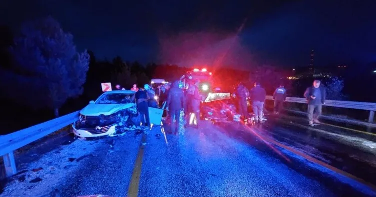 Bursa’da korkunç kaza! İki otomobil çarpıştı: 1 ölü, 5 yaralı