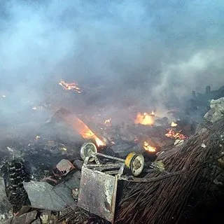 Kastamonu'da 9 ev, 1 ahır yandı (3)