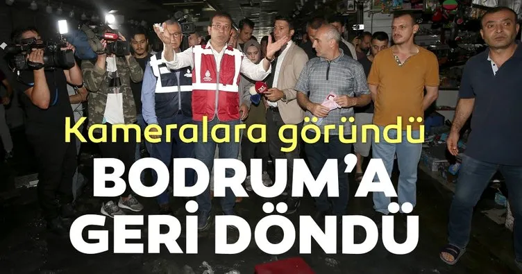 İmamoğlu yelekli şovdan sonra Bodrum'a geri döndü!