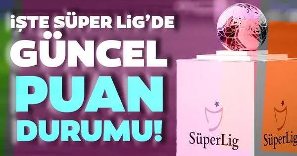 İşte Süper Lig'de güncel puan durumu! 5. hafta